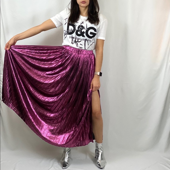 Sold. Nasty Gal Metallic Skirt - Picture 1 of 5